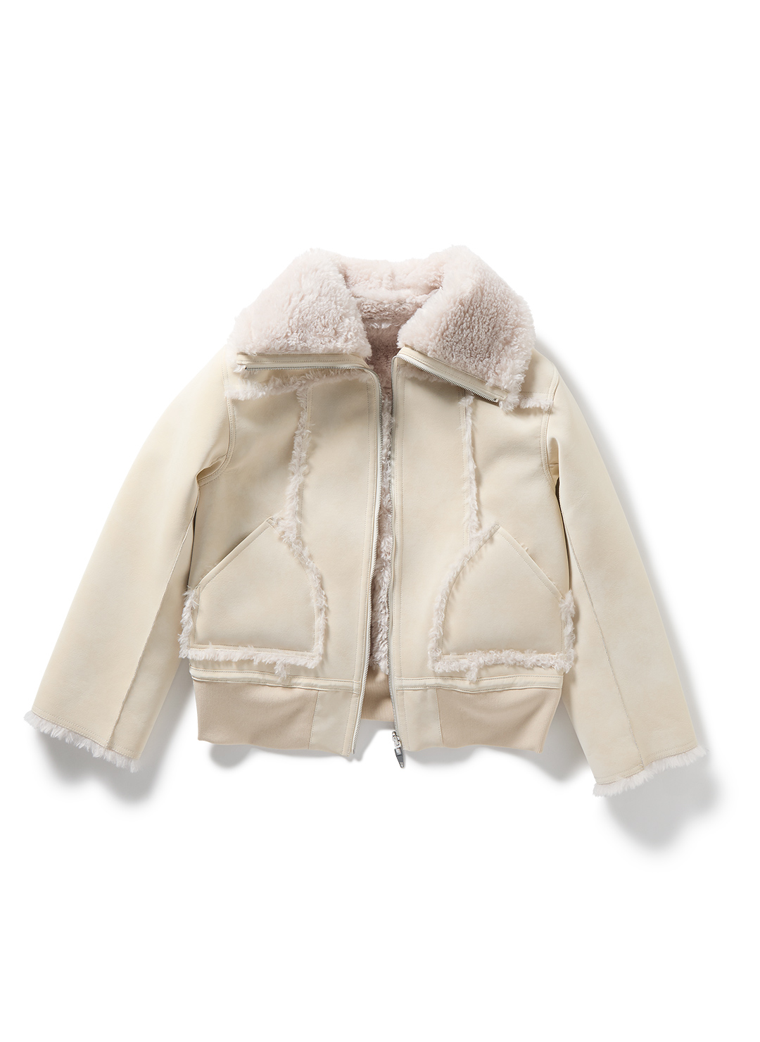 Bulky Neck Blouson 詳細画像 White 1
