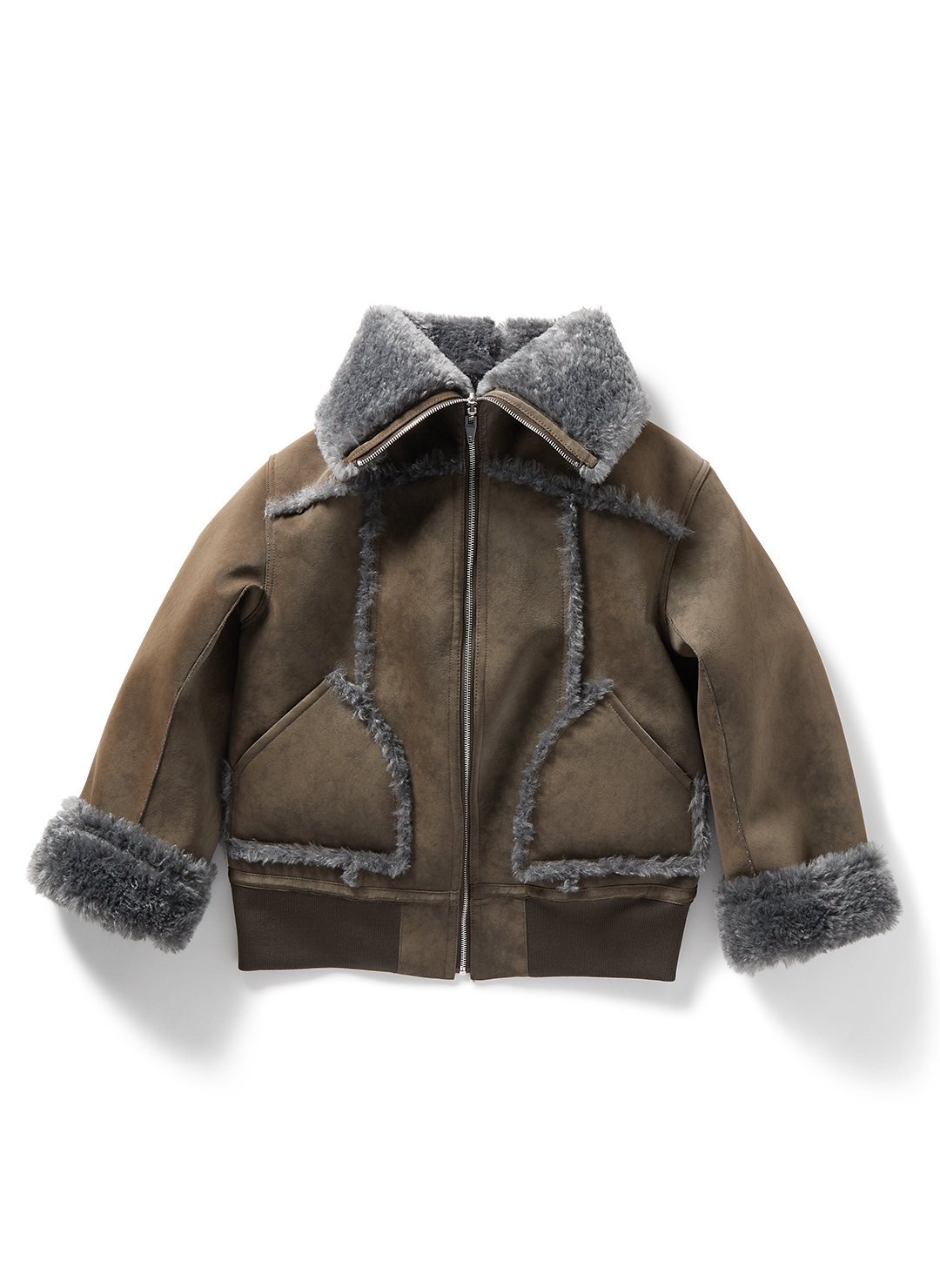 Bulky Neck Blouson 詳細画像 Brown 1