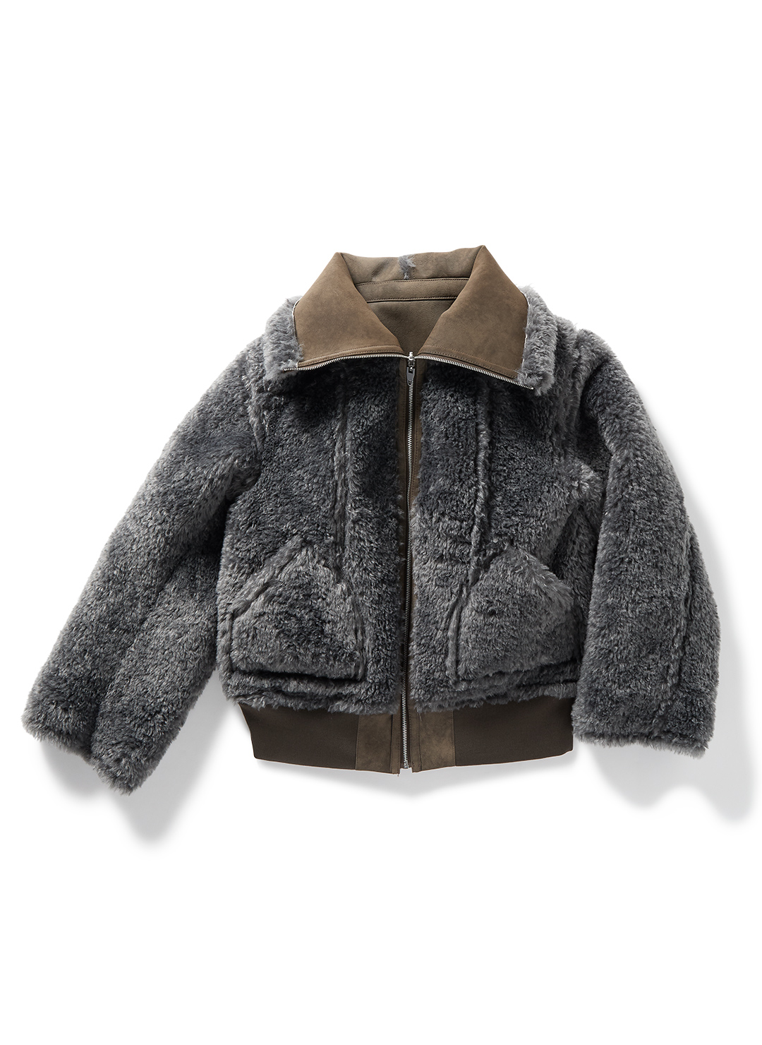 Bulky Neck Blouson 詳細画像 Brown 3