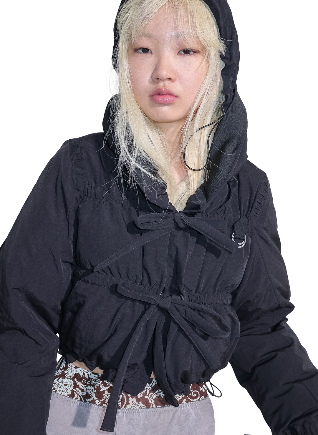 String Multiple Mini Down Jacket 詳細画像 Black 2