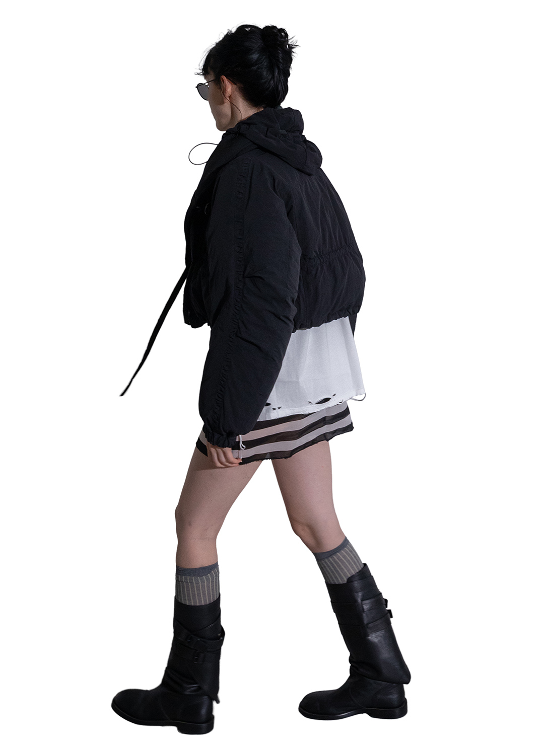 String Multiple Mini Down Jacket 詳細画像 Black 6