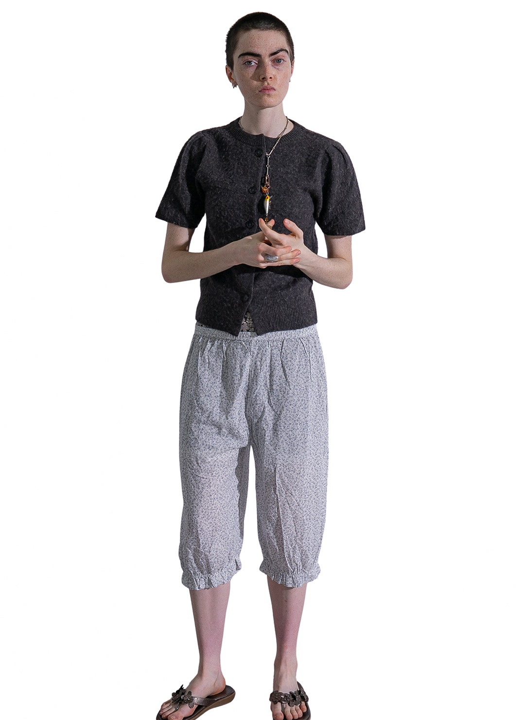 Napping Lambs Wool Cardigan 詳細画像 Gray 3