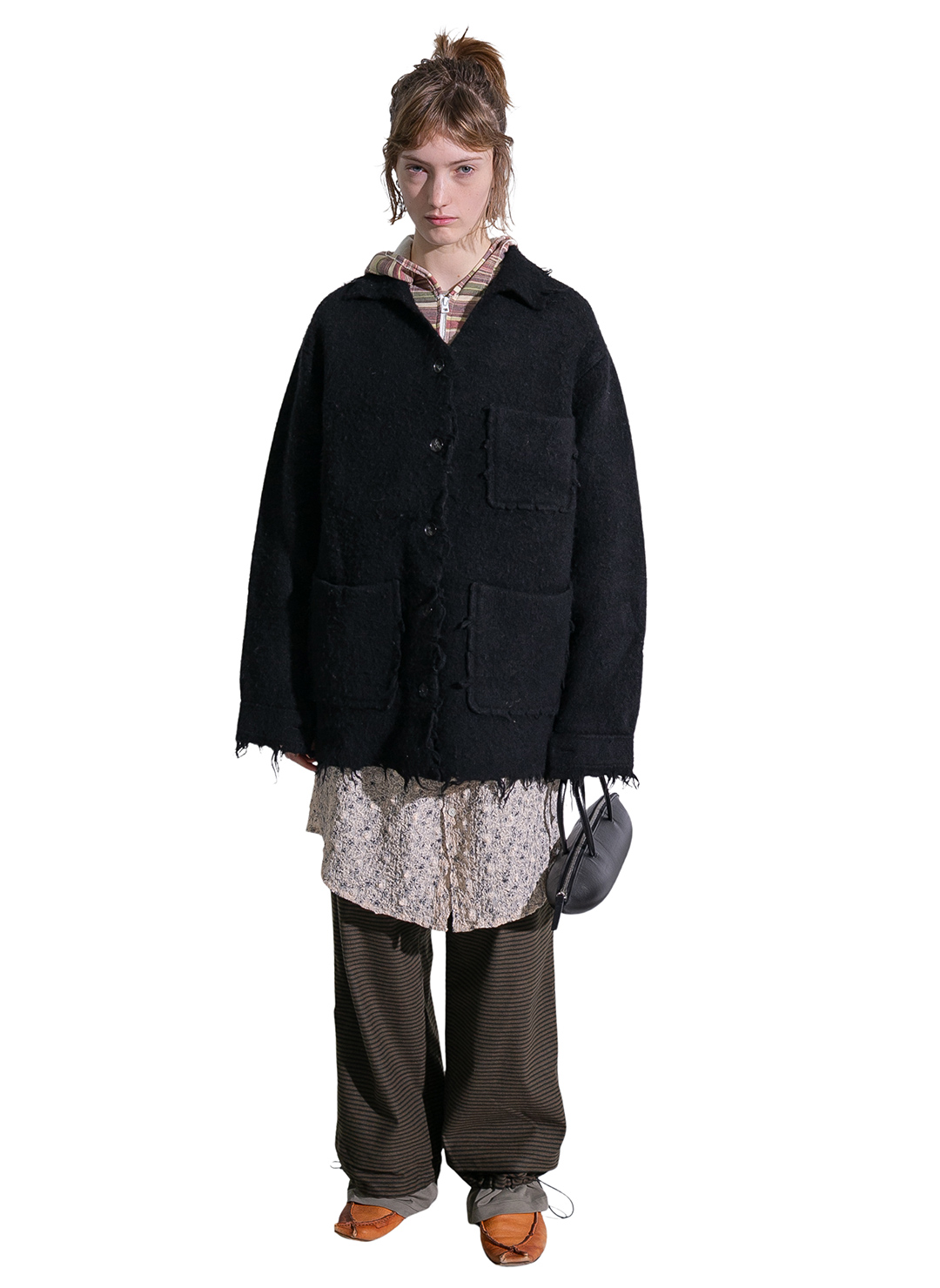 Crash Knit Coat 詳細画像 Black 2