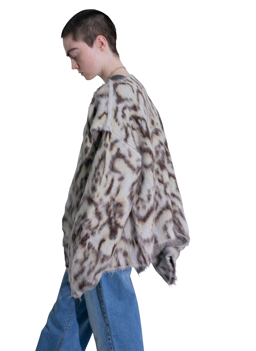 Wide Slit Cardigan 詳細画像 White 3
