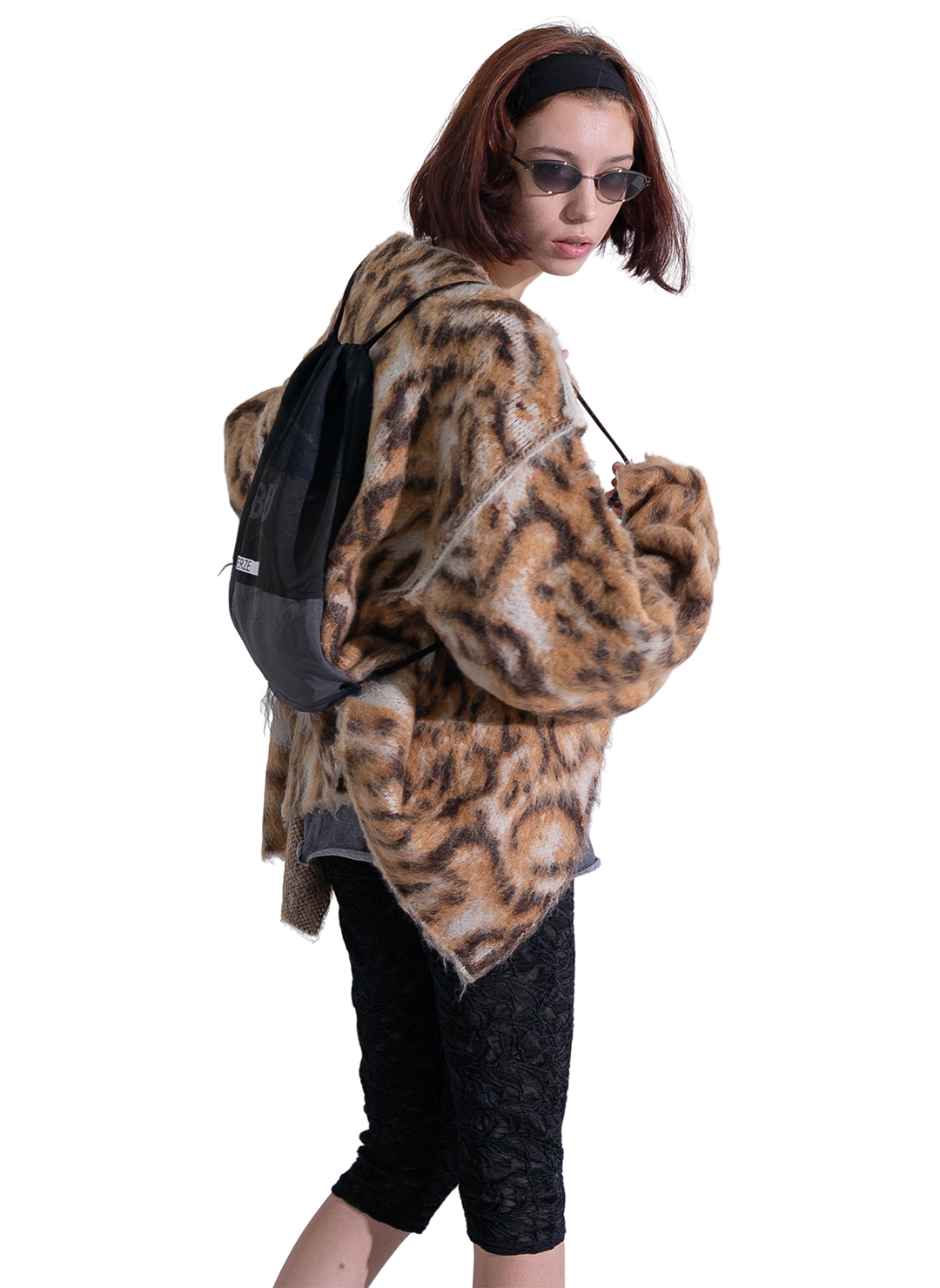 Wide Slit Cardigan 詳細画像 Brown 1