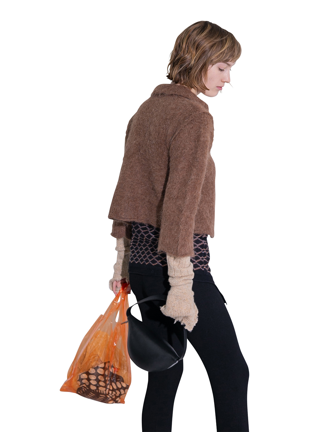 Fluffy Knit Cardigan 詳細画像 Brown 2