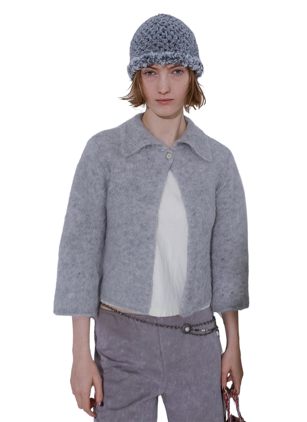 Fluffy Knit Cardigan