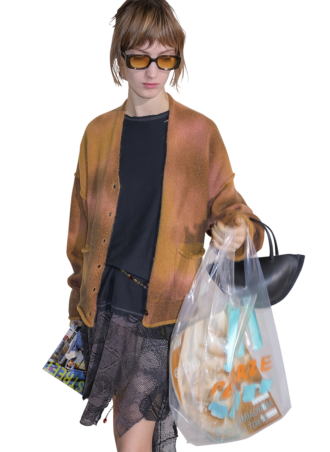 Spray Drawing Knit 詳細画像 Orange 3