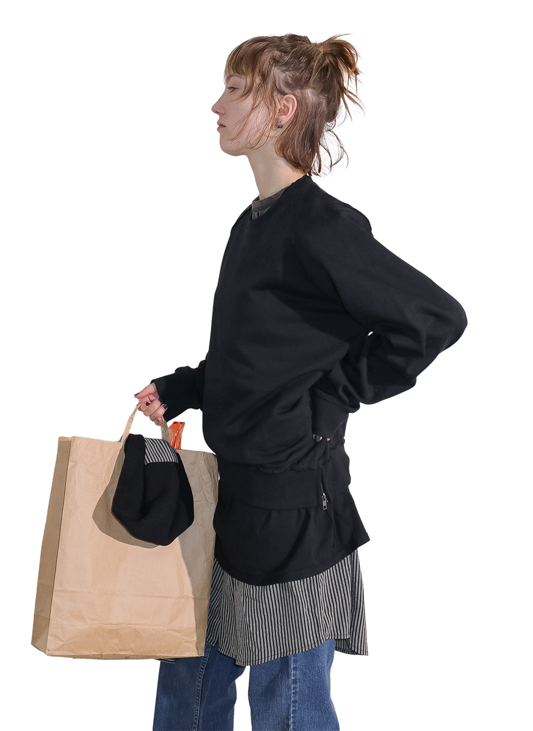 Double Sweat Shirts 詳細画像 Black 2