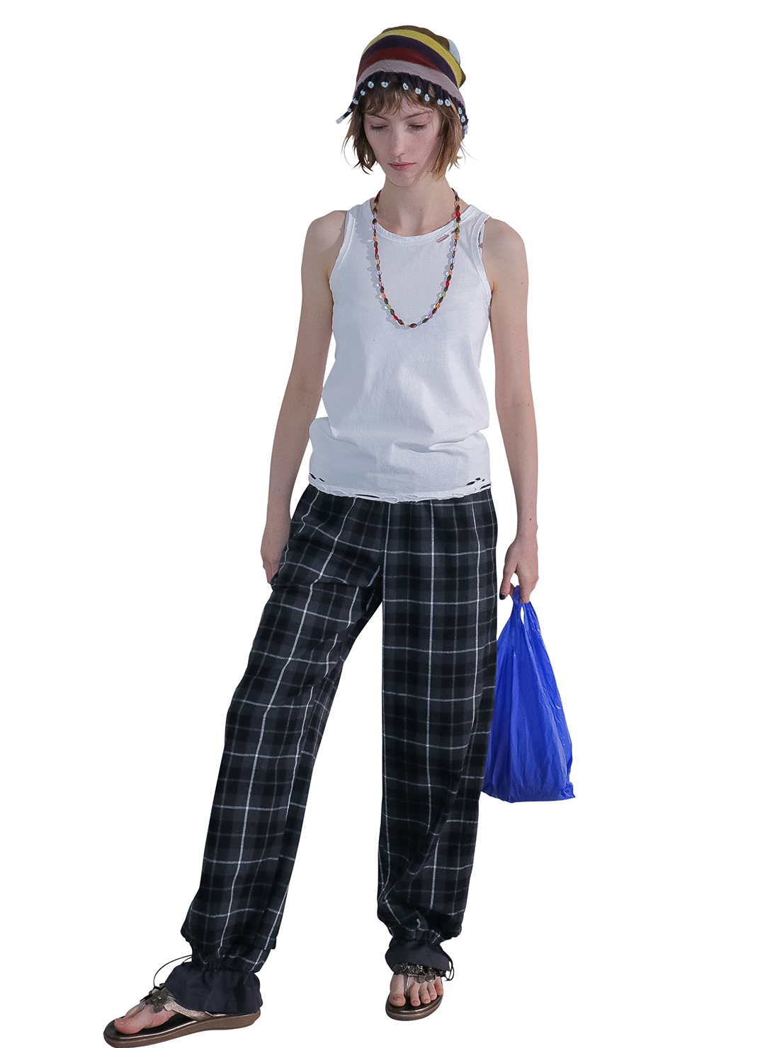DISTRESS Regular Tank Top 詳細画像 White 4