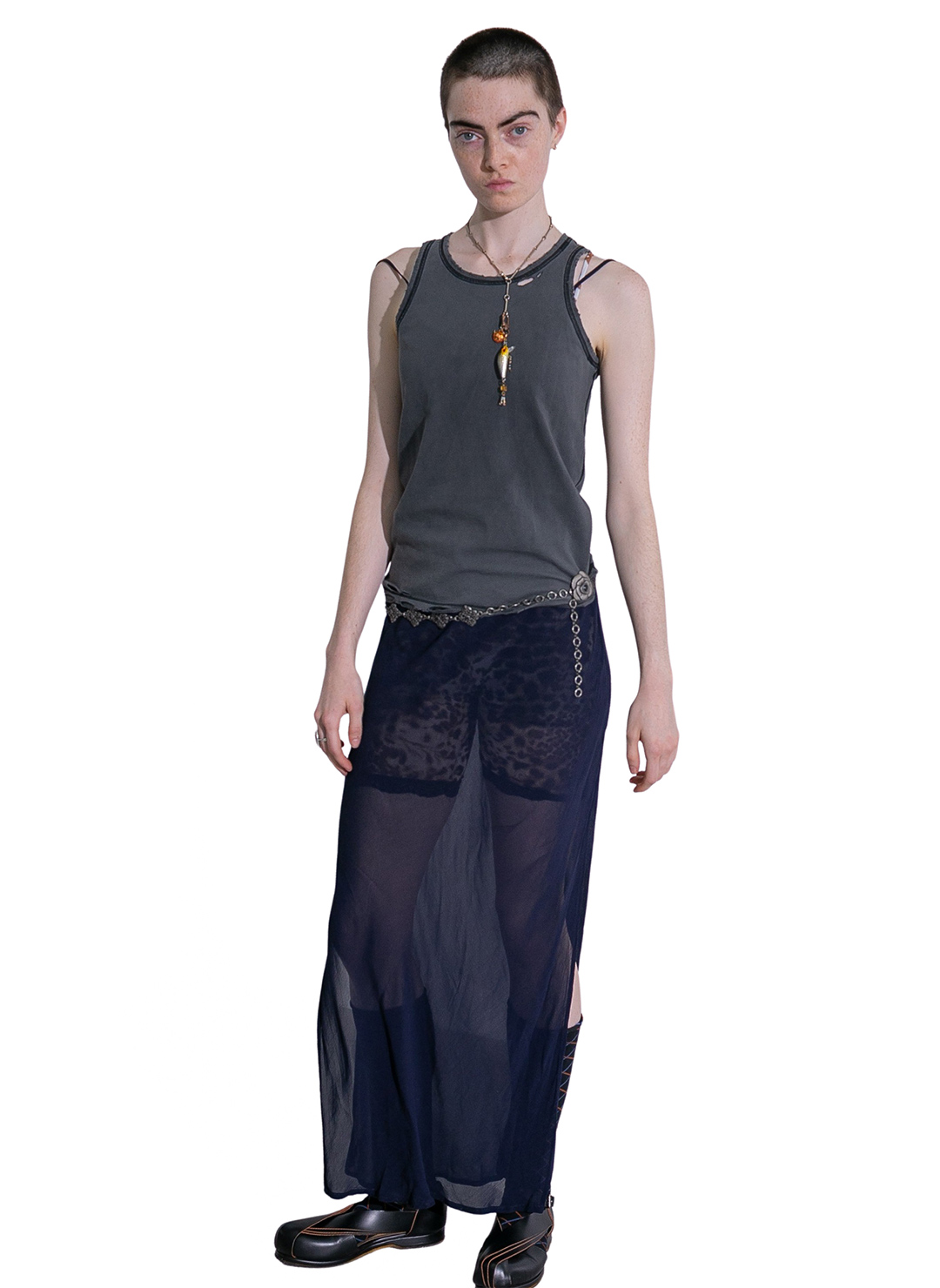 DISTRESS Regular Tank Top 詳細画像 Black 5