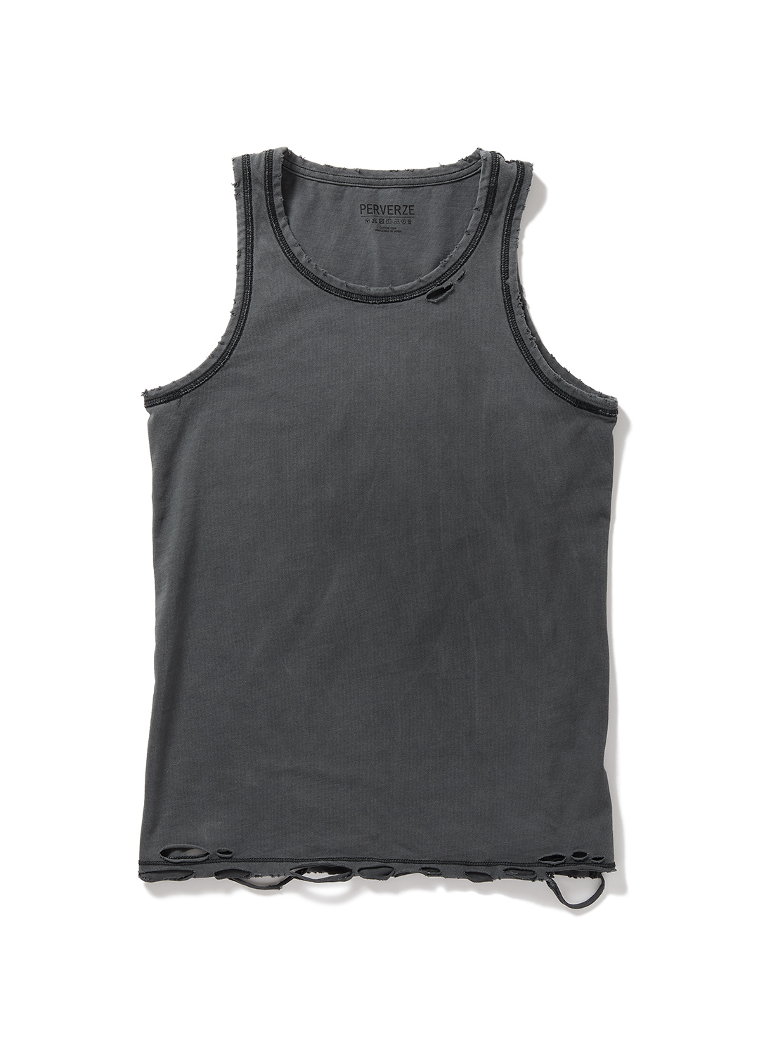 DISTRESS Regular Tank Top 詳細画像 Black 1