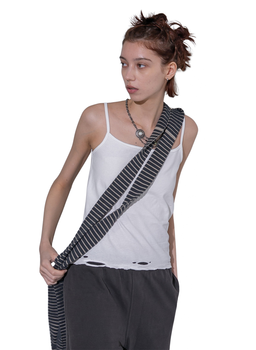 DISTRESS Regular Camisole 詳細画像 White 3