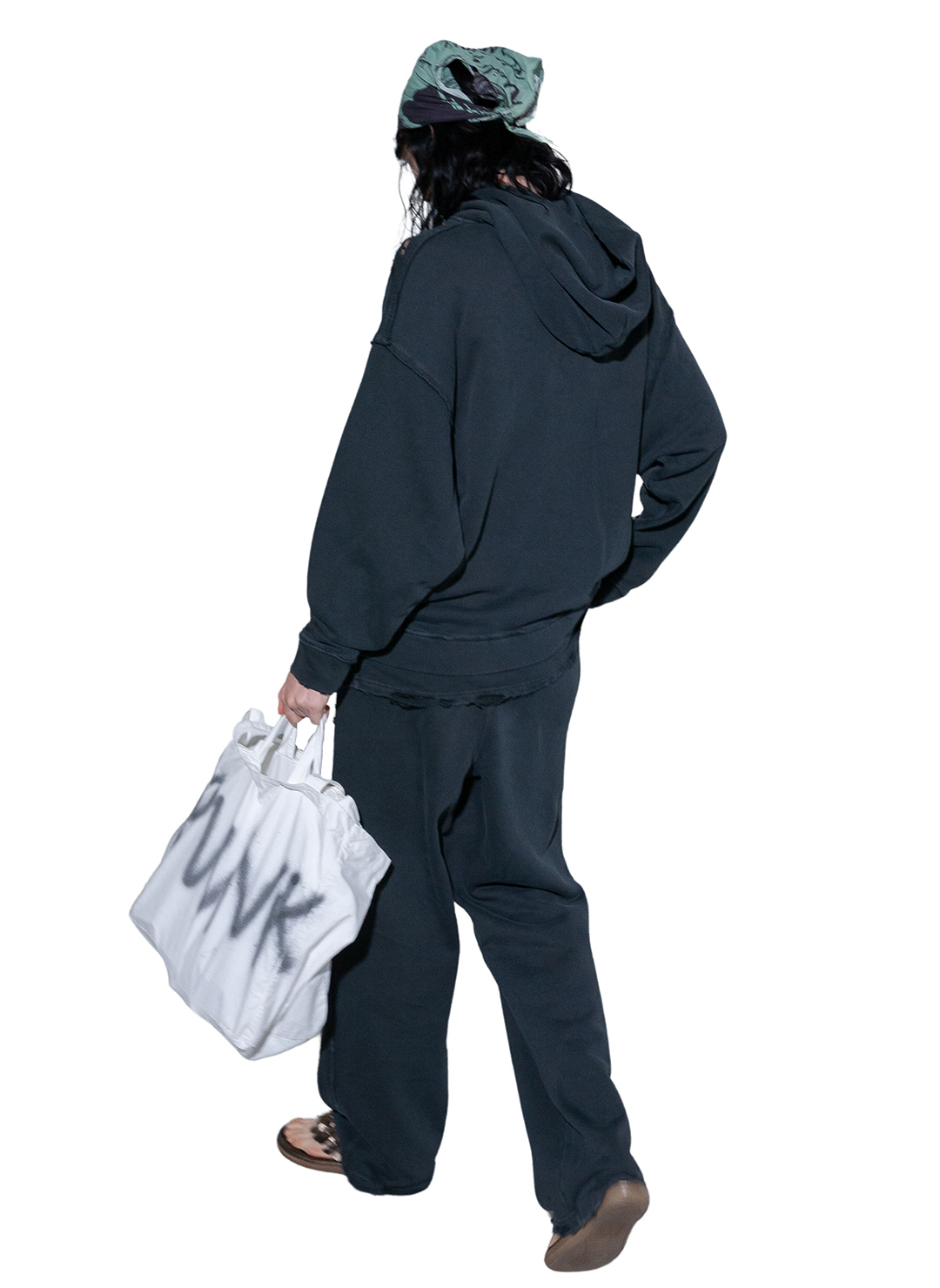 DISTRESS Step Layered Hoodie 詳細画像 Gray 4
