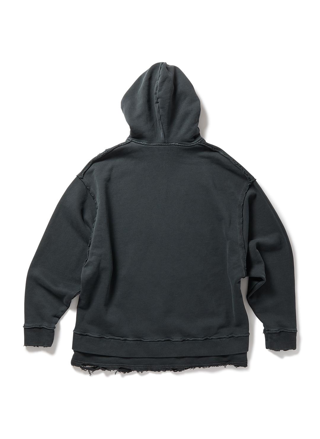 DISTRESS Step Layered Hoodie 詳細画像 Gray 2