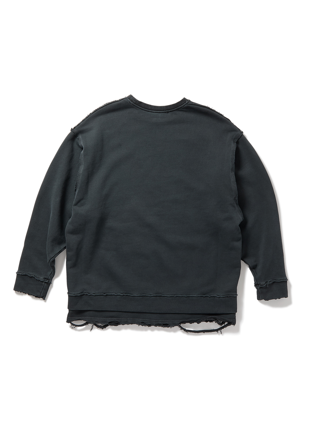 DISTRESS Step Layered Sweatshirt 詳細画像 Gray 2