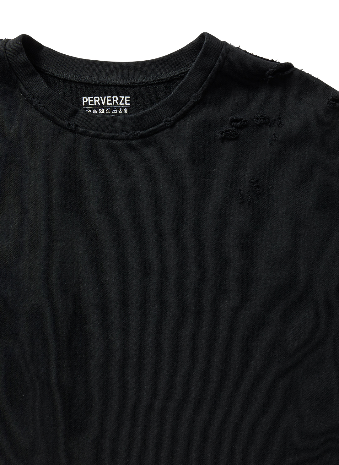 DISTRESS Step Layered Sweatshirt 詳細画像 Black 3
