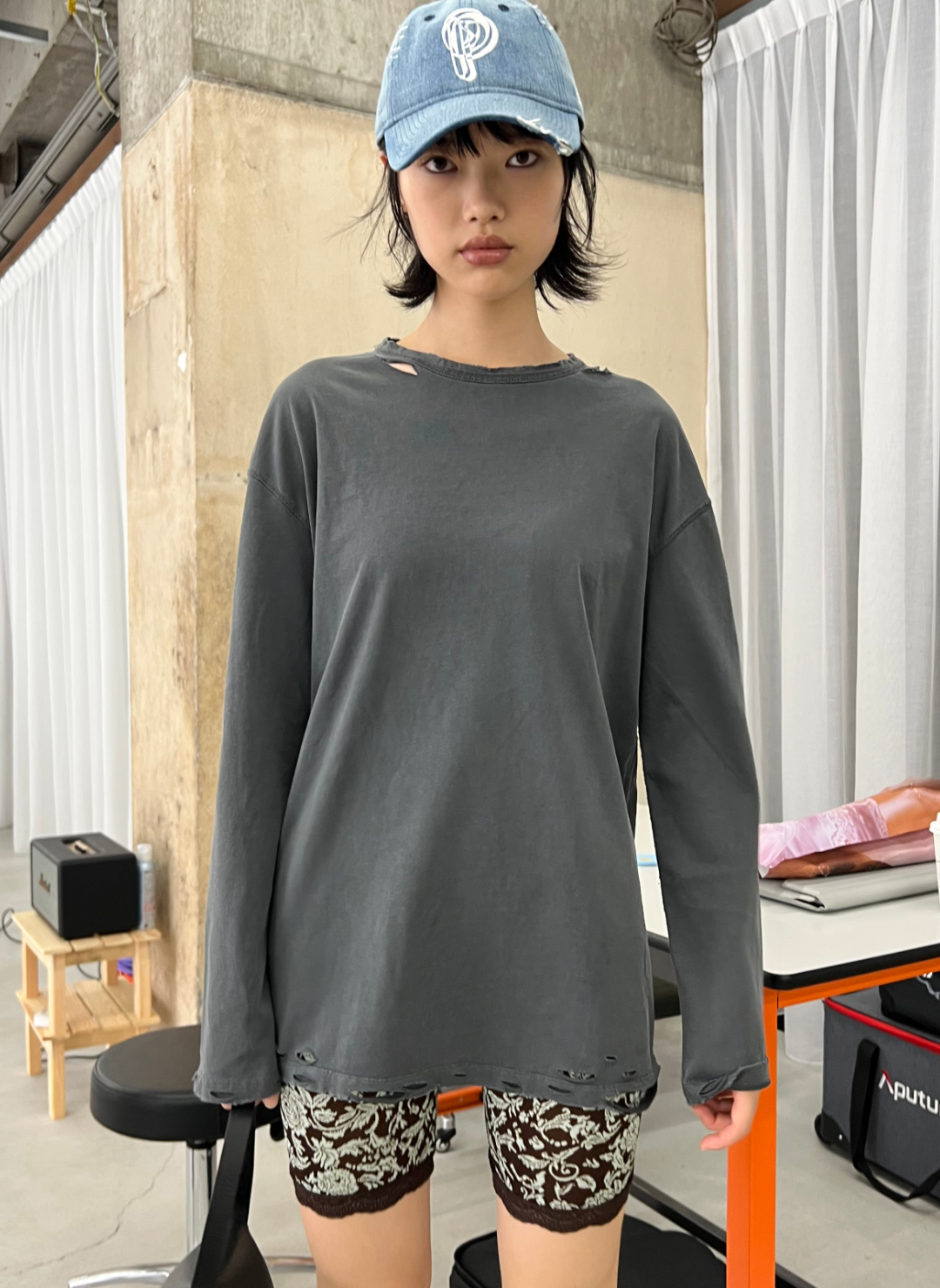 DISTRESS Regular Long Sleeve T-Shirt