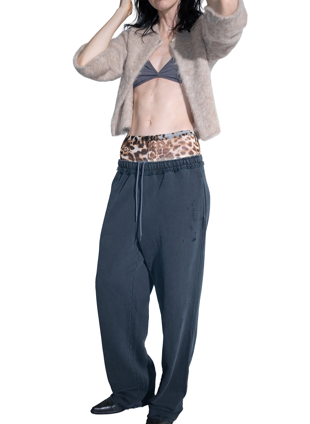 DISTRESS Regular Sweatpants 詳細画像 Gray 2