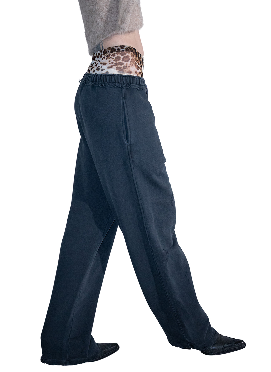DISTRESS Regular Sweatpants 詳細画像 Gray 3