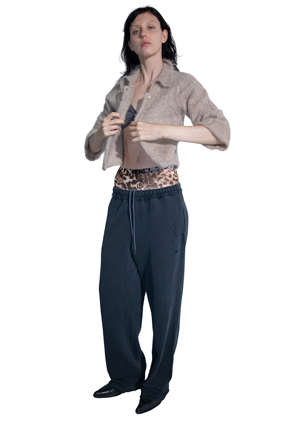 DISTRESS Regular Sweatpants 詳細画像 Gray 4