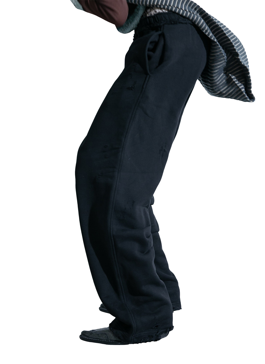 DISTRESS Regular Sweatpants 詳細画像 Black 4