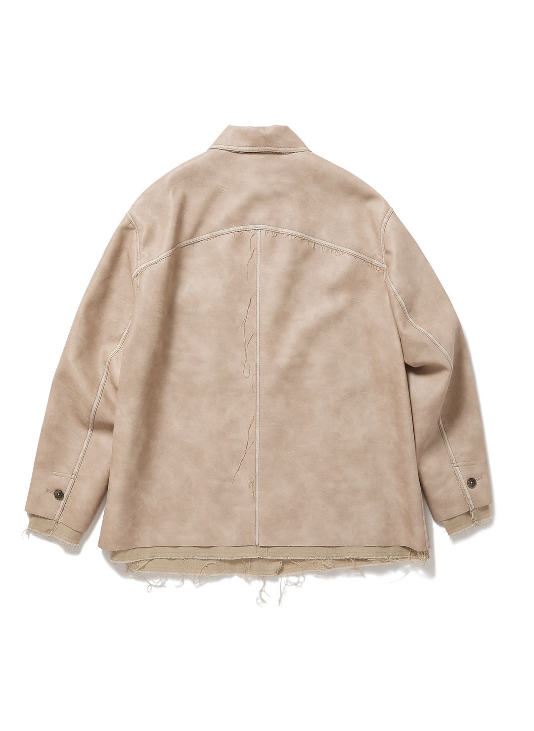 Washed Leather Jacket 詳細画像 Pink 2