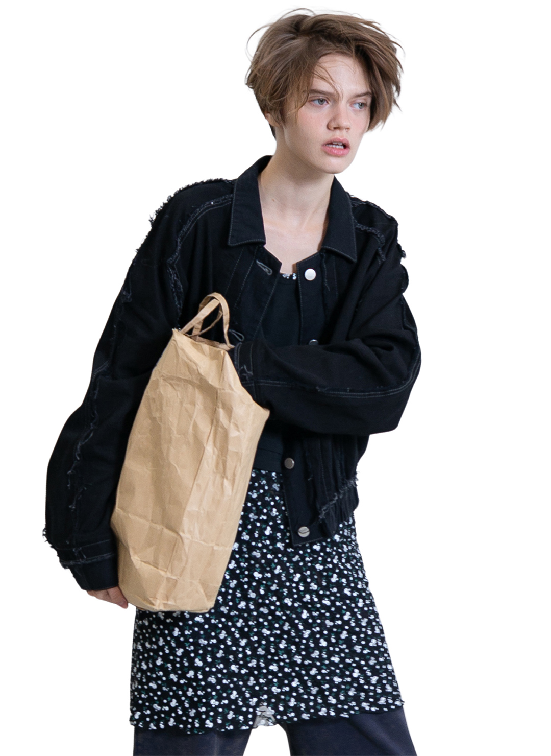 Double Denim Blouson 詳細画像 Black 1