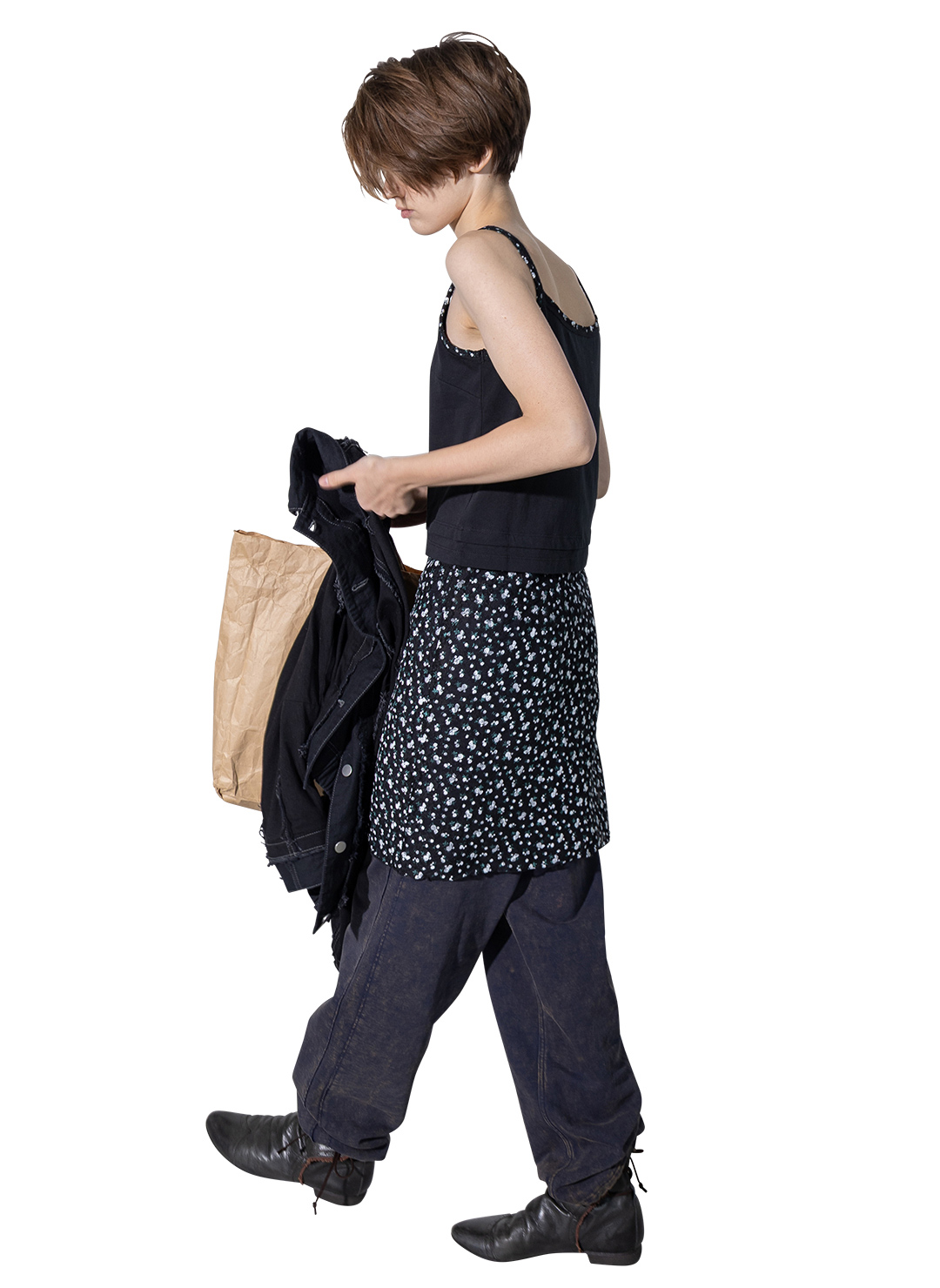 Combined Strap Dress 詳細画像 Black 2