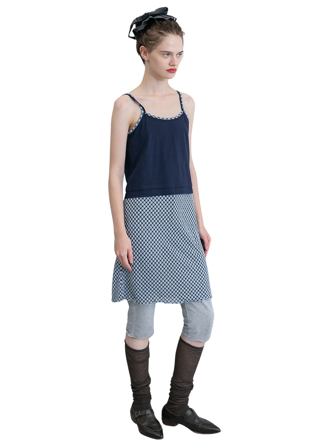 Combined Strap Dress 詳細画像 Navy 2