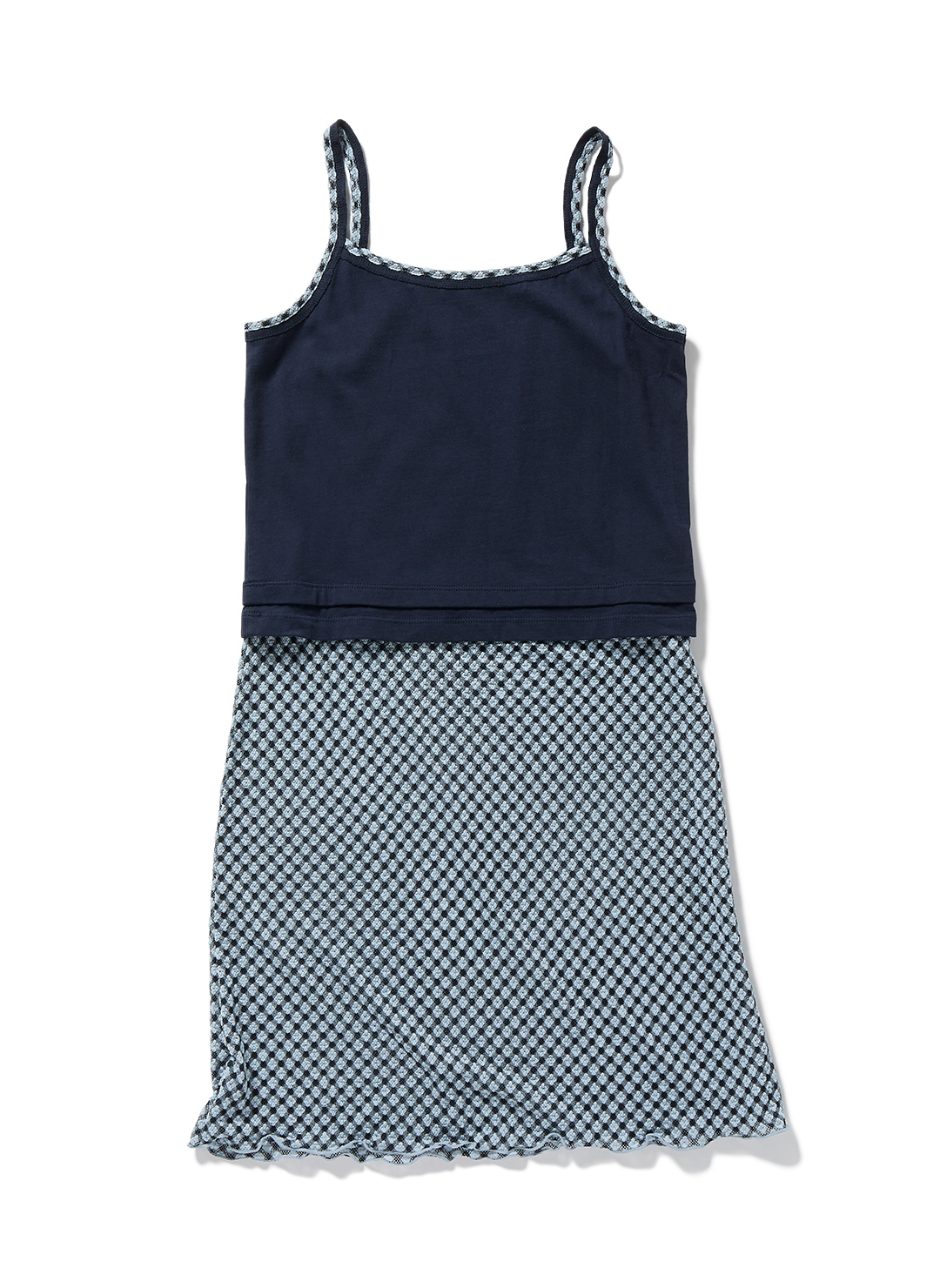 Combined Strap Dress 詳細画像 Navy 2