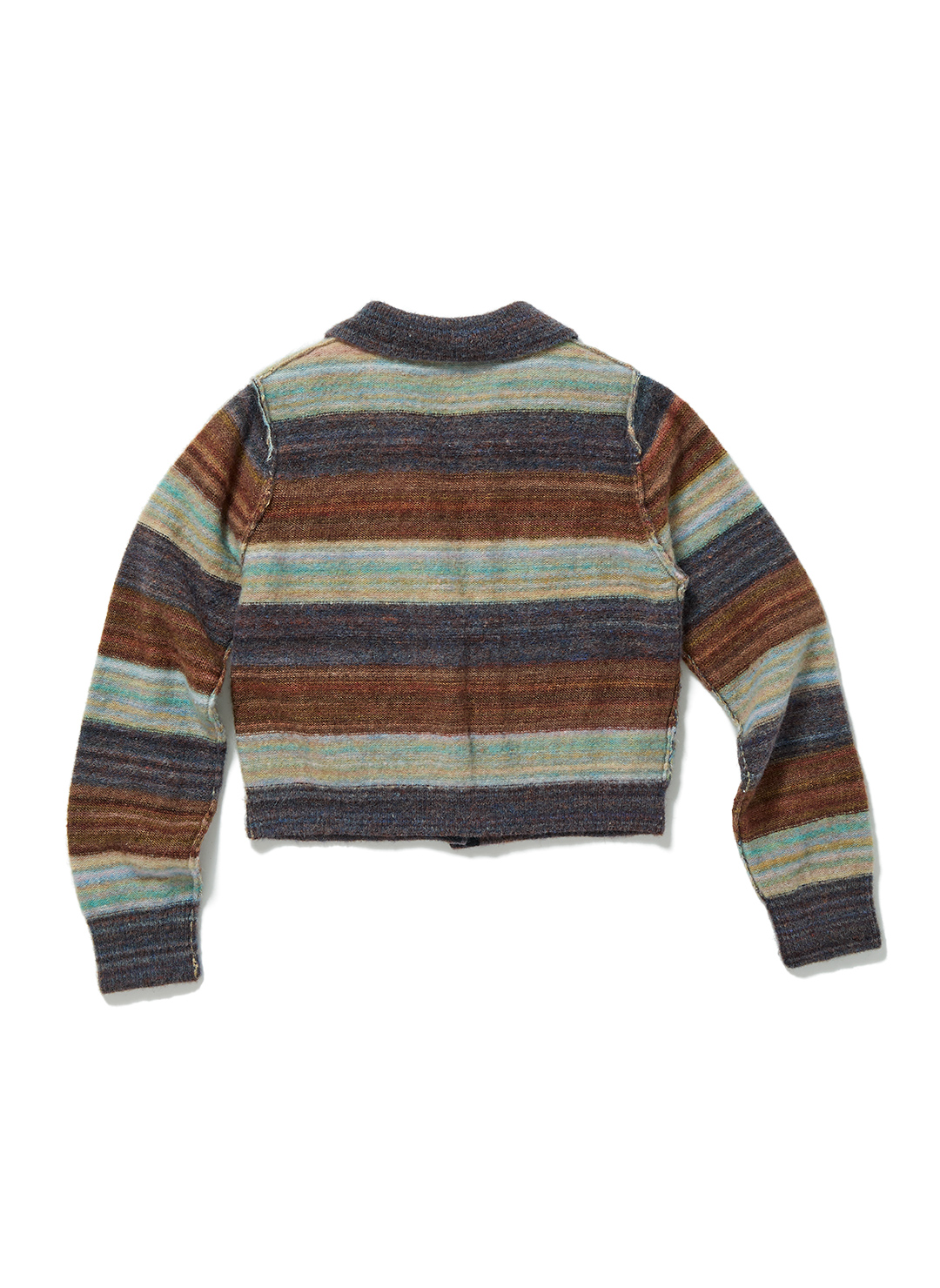 Striped Knit Shirts 詳細画像 Brown 2