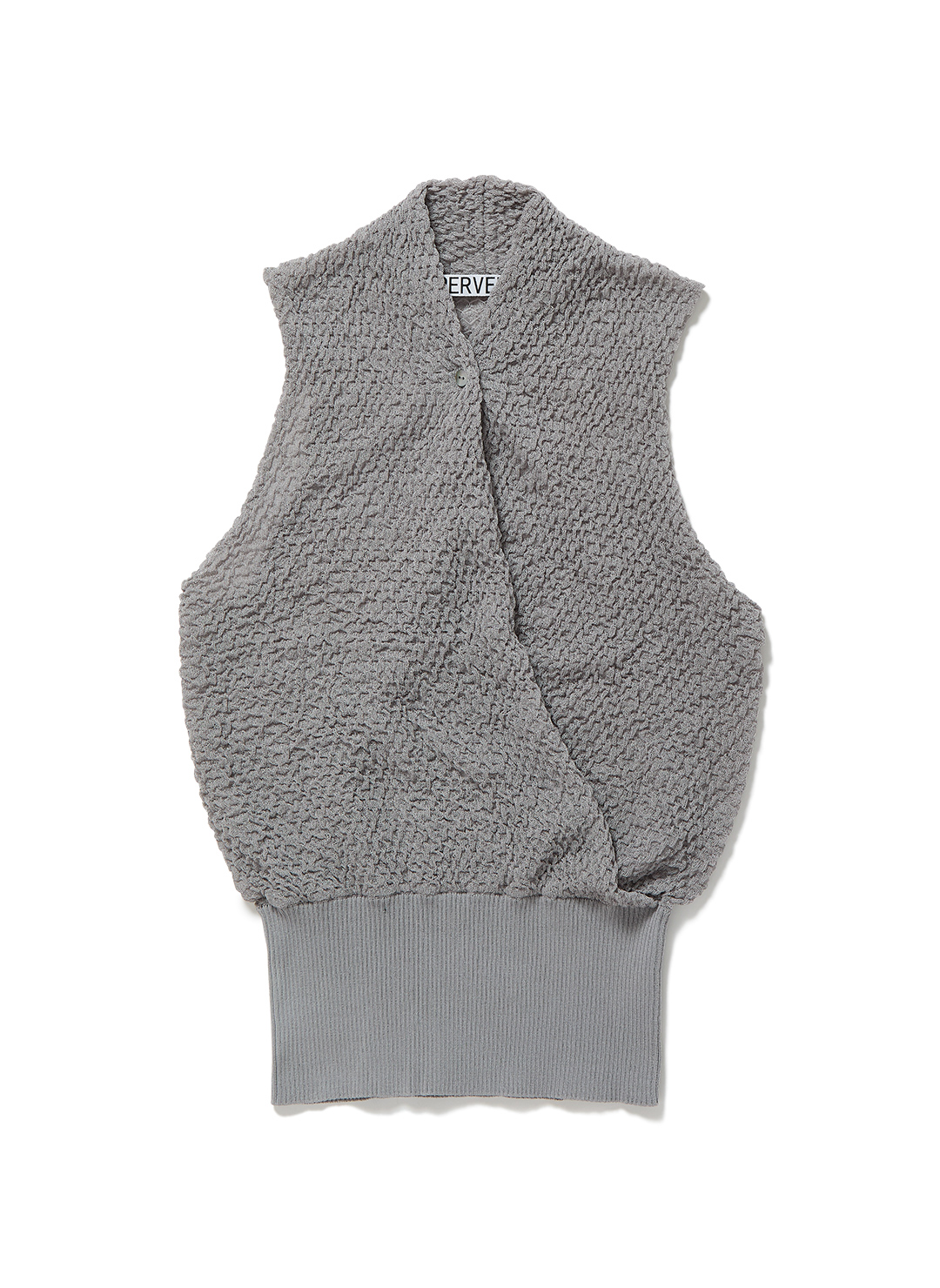Shirring Sheer Knit Top 詳細画像 Gray 1