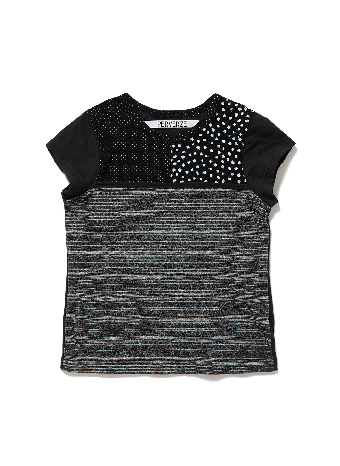 Mixed Mini Tee 詳細画像 Black 1