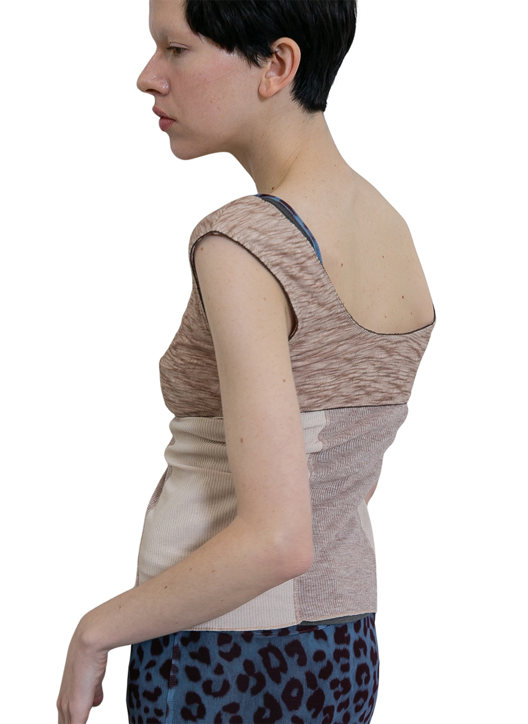 Hook-and-eye Jersey Top 詳細画像 Beige 2