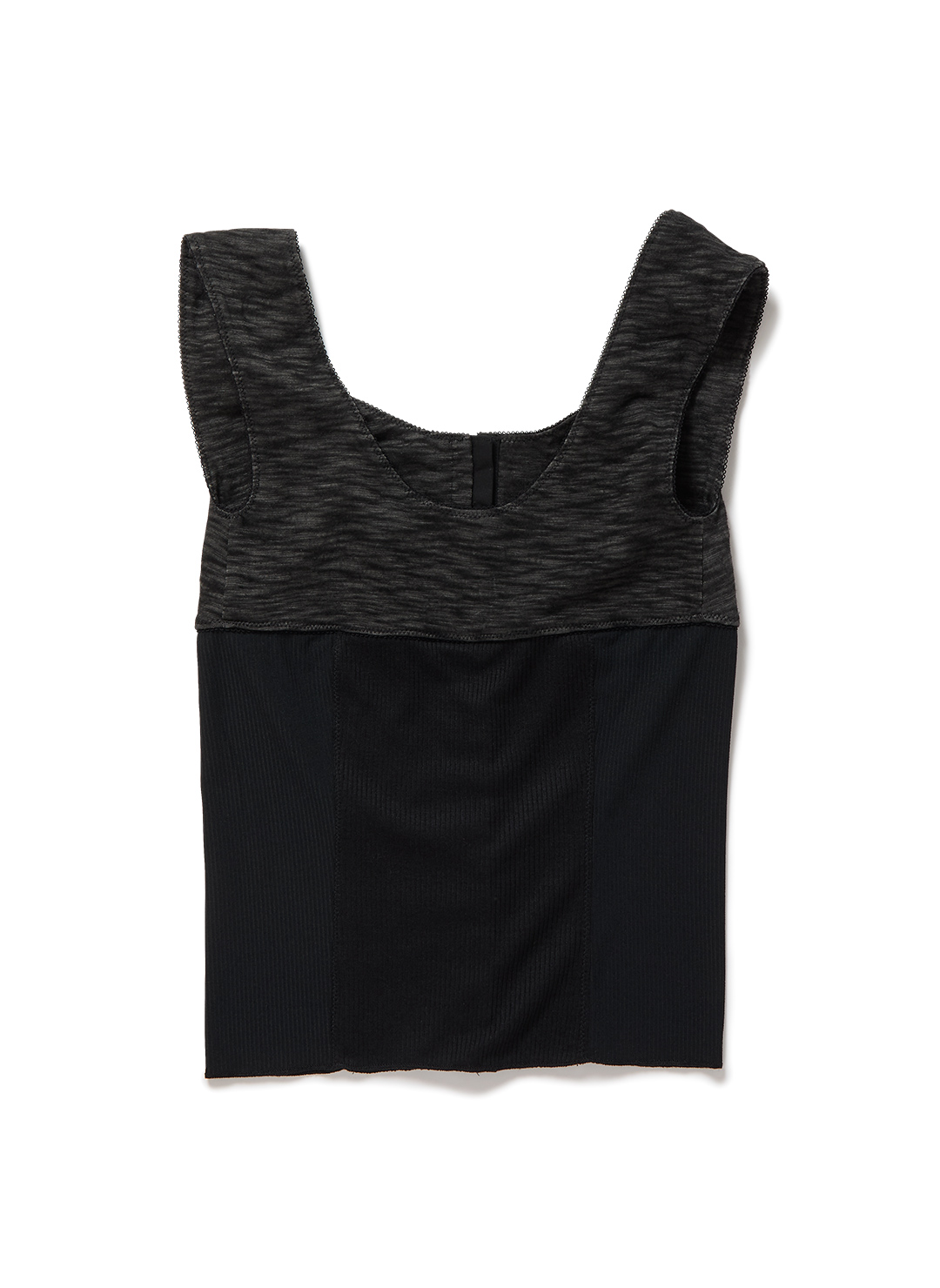 Hook-and-eye Jersey Top 詳細画像 Black 2