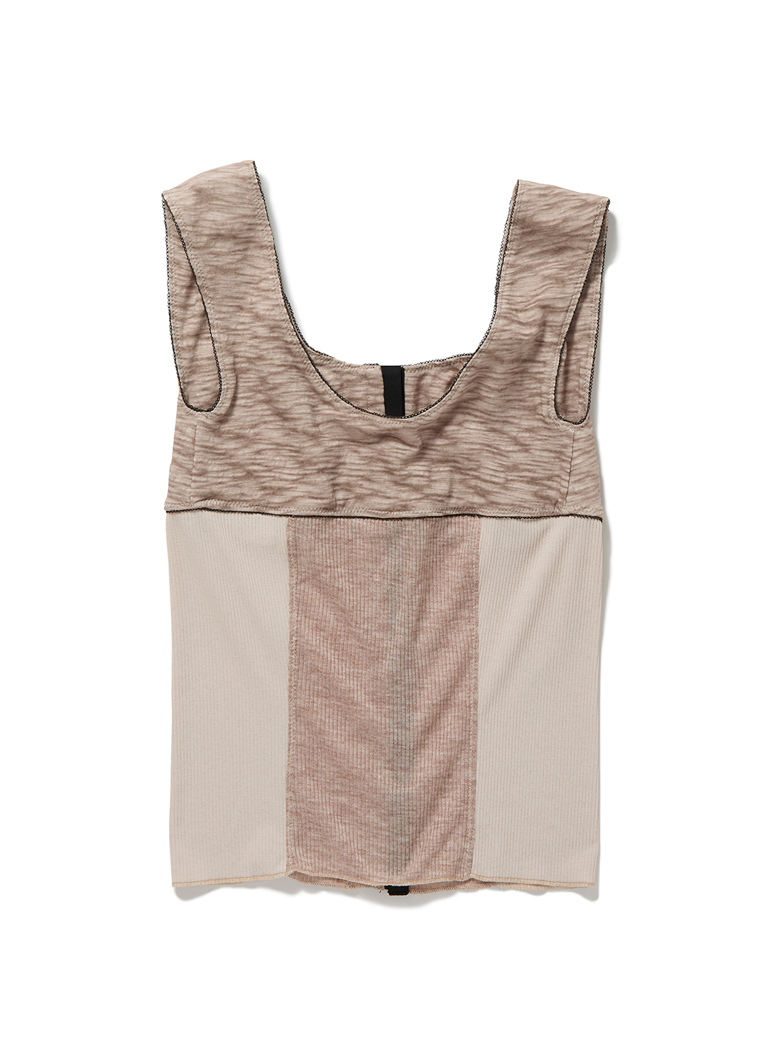 Hook-and-eye Jersey Top 詳細画像 Beige 2