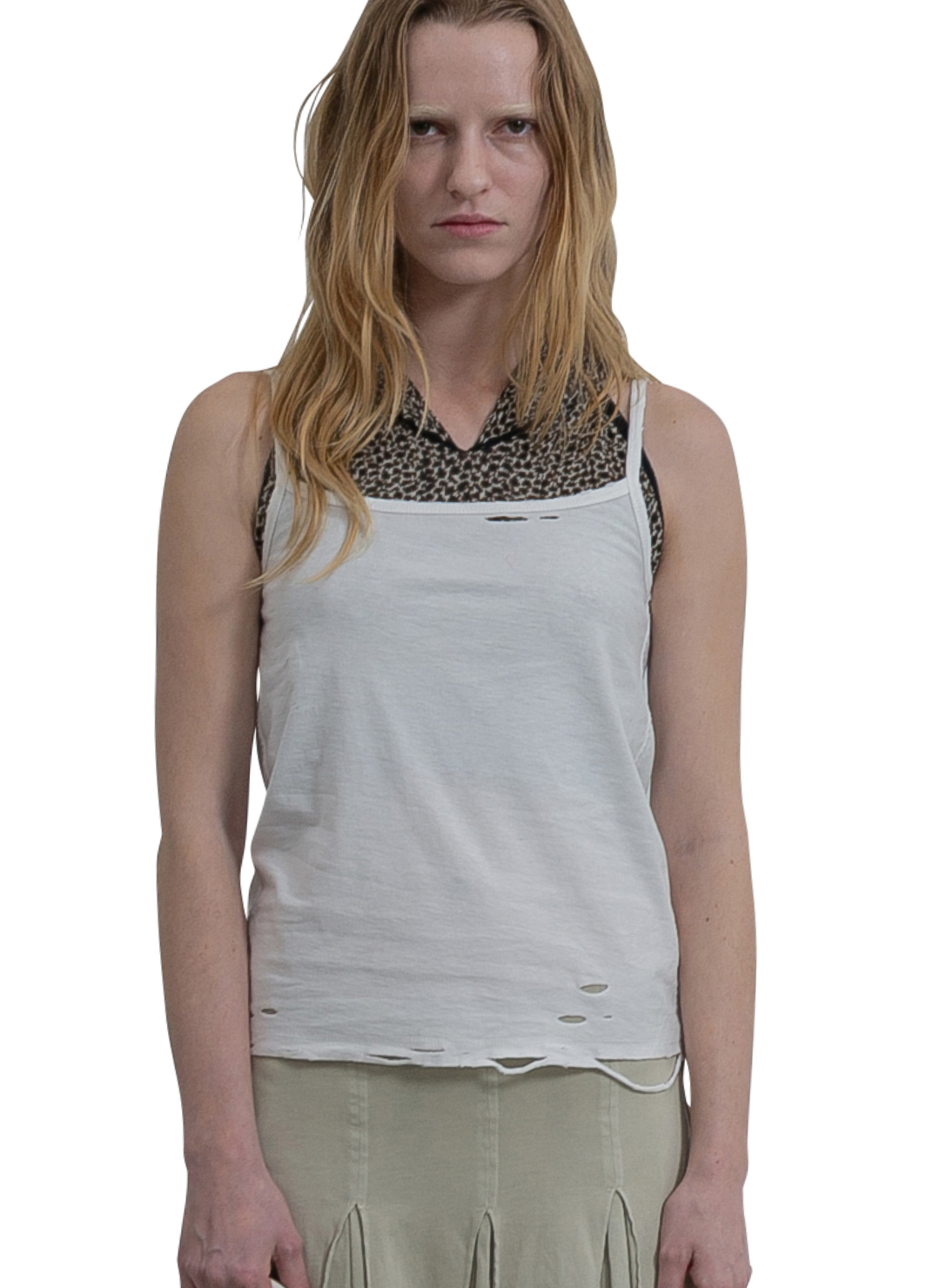 DISTRESS Regular Camisole 詳細画像 White 2