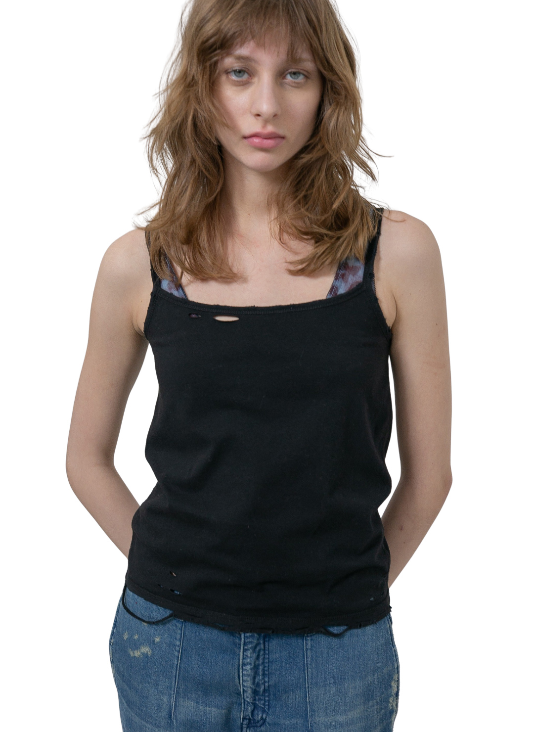 DISTRESS Regular Camisole 詳細画像 Black 1