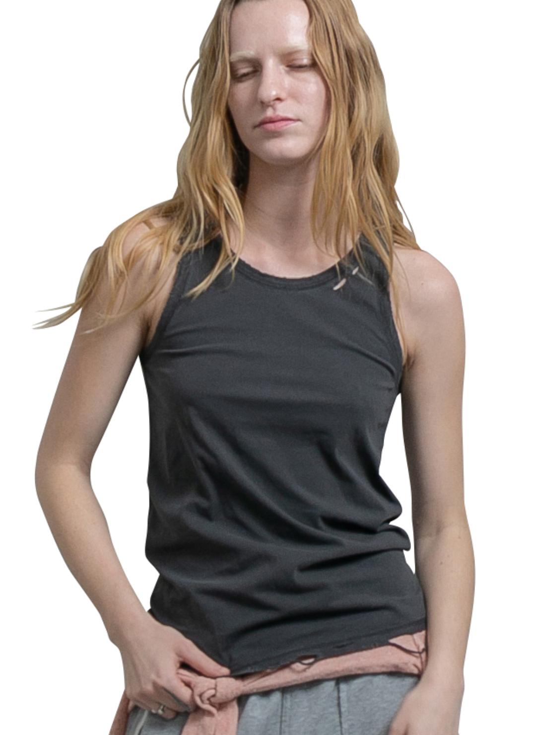 DISTRESS Regular Tank Top 詳細画像 Gray 1