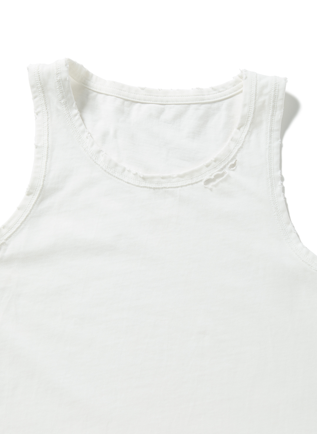 DISTRESS Regular Tank Top 詳細画像 White 3