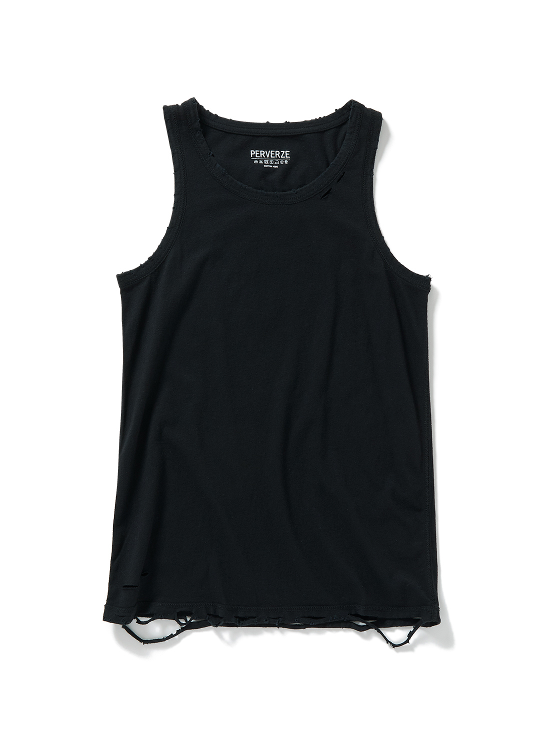 DISTRESS Regular Tank Top 詳細画像 Black 1