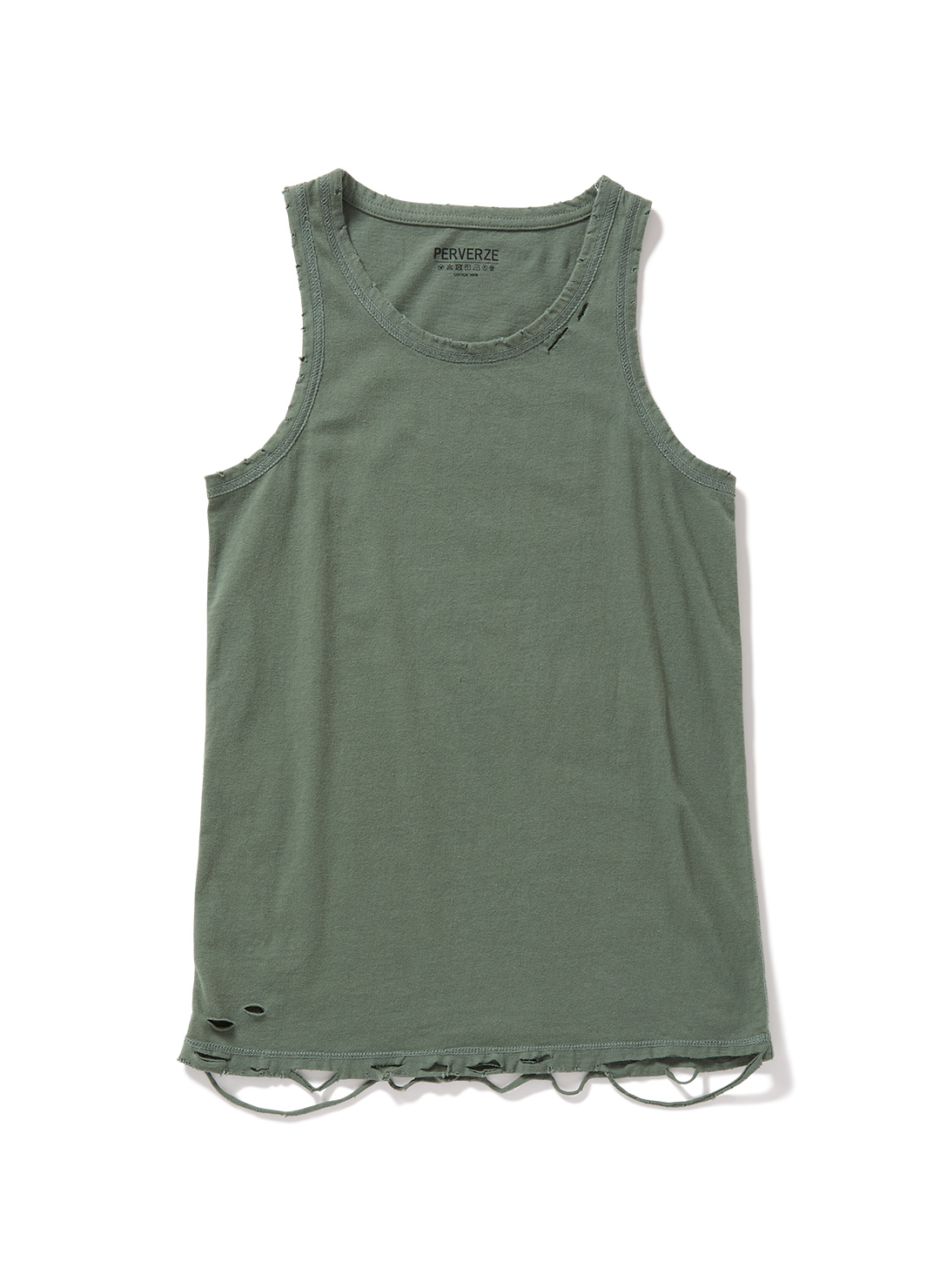 DISTRESS Regular Tank Top 詳細画像 Khaki 1