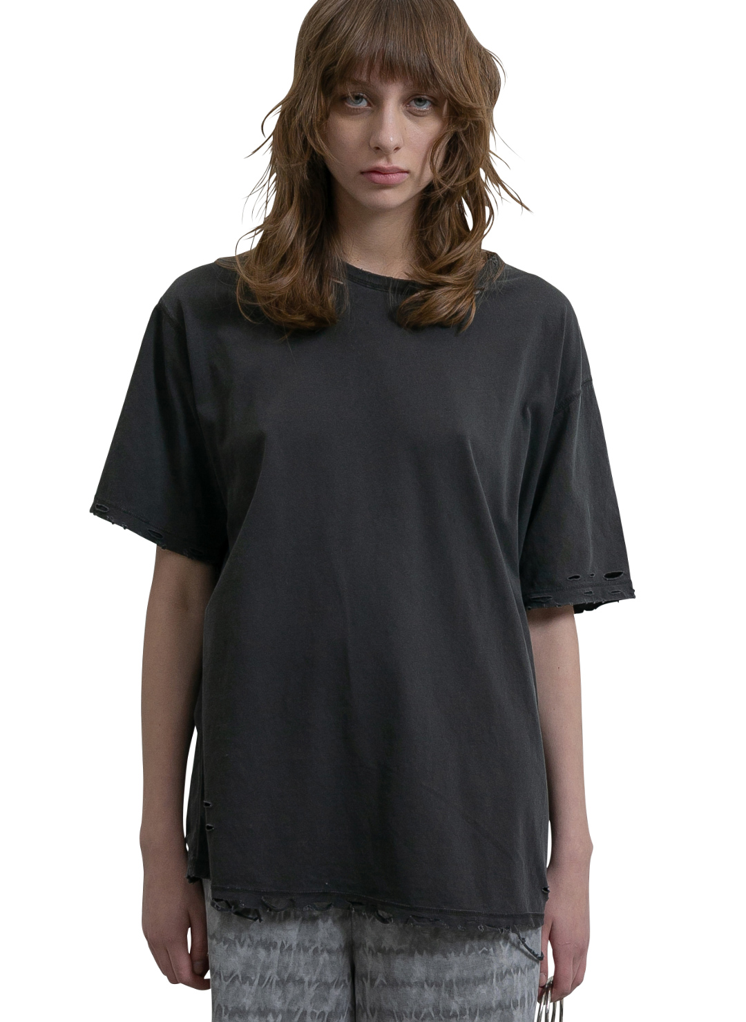 DISTRESS Regular T-Shirt  詳細画像 Gray 1