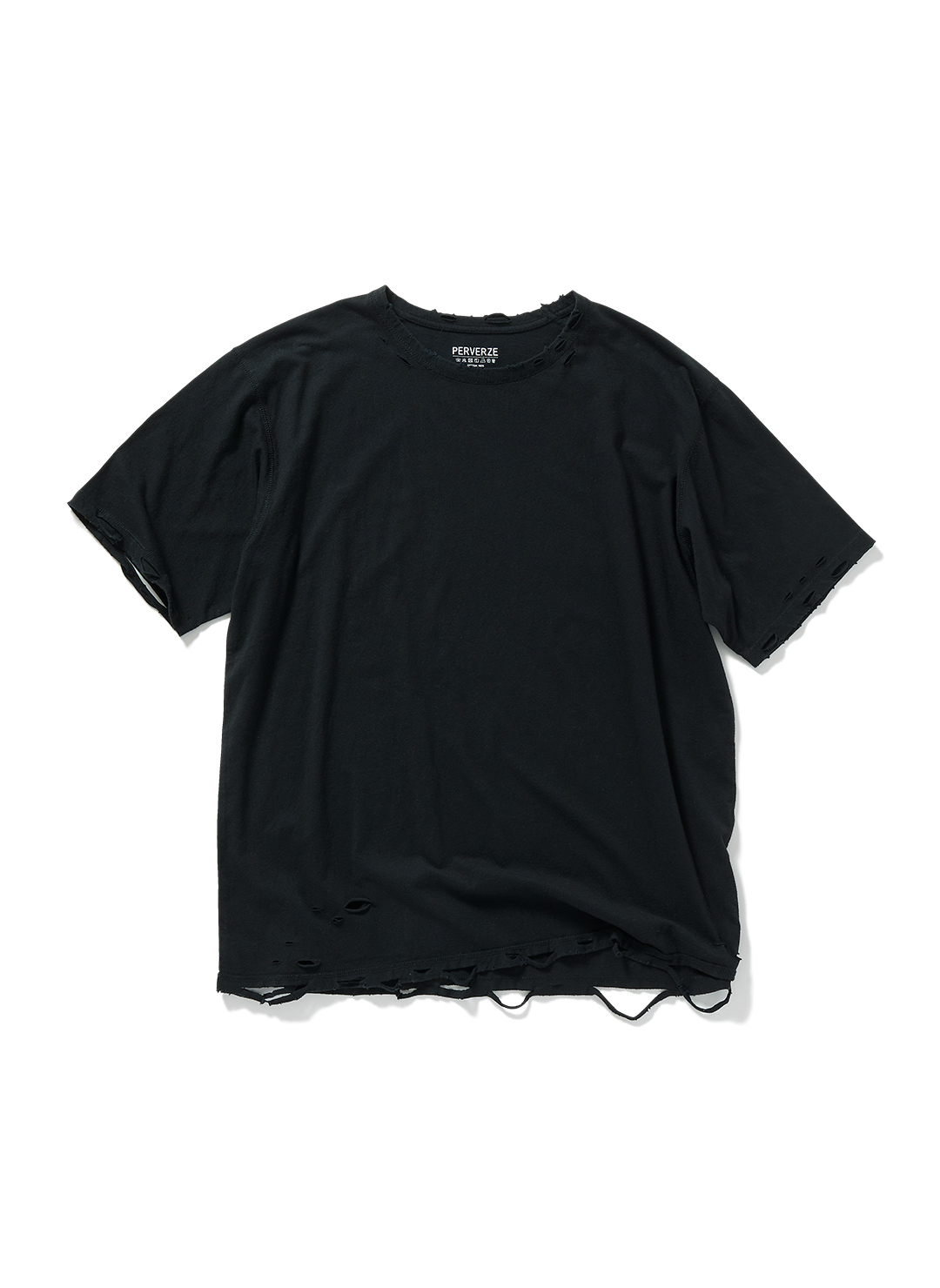 DISTRESS Regular T-Shirt  詳細画像 Black 1