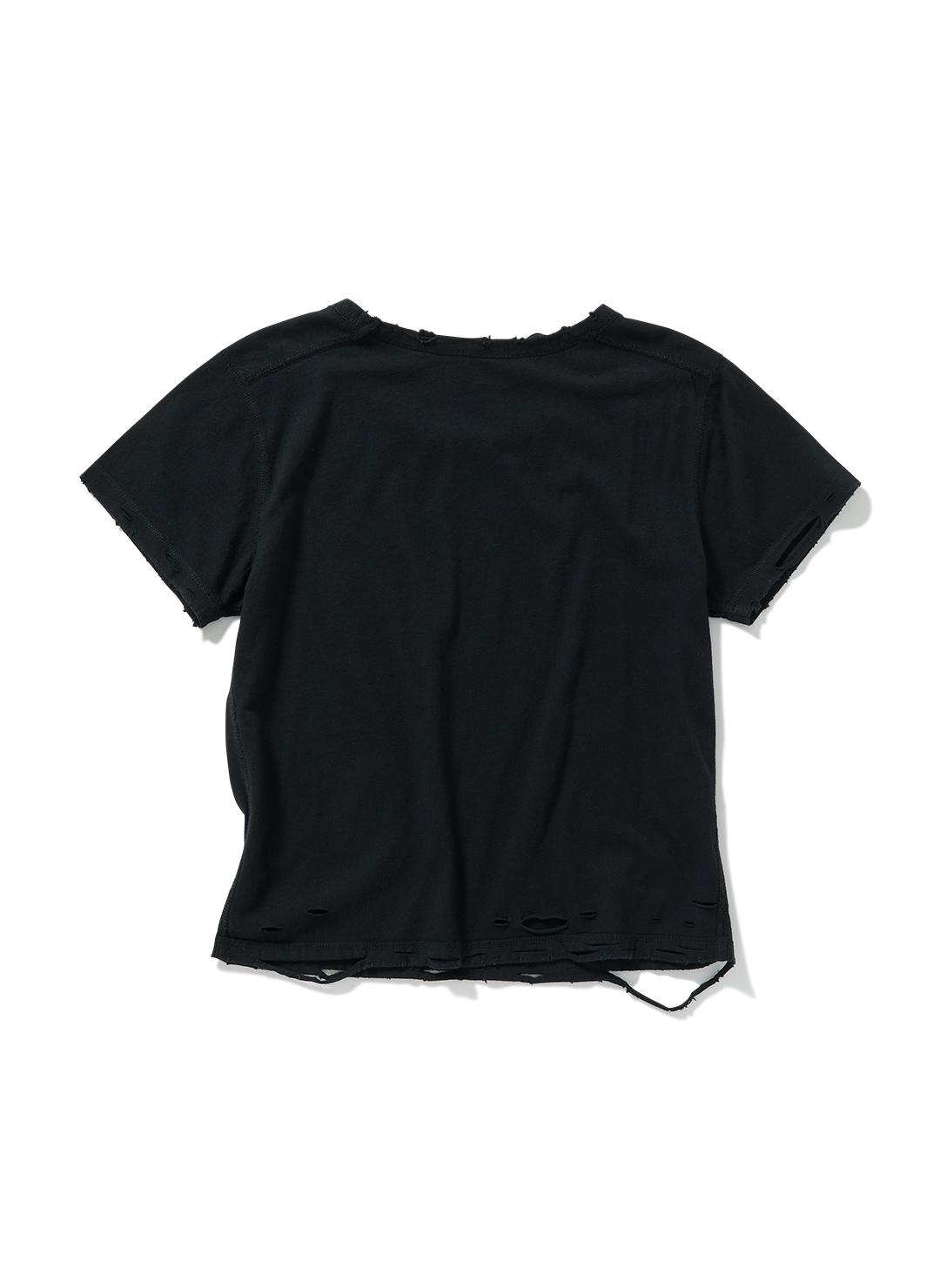DISTRESS Regular T-Shirt  #FITTED 詳細画像 Black 2