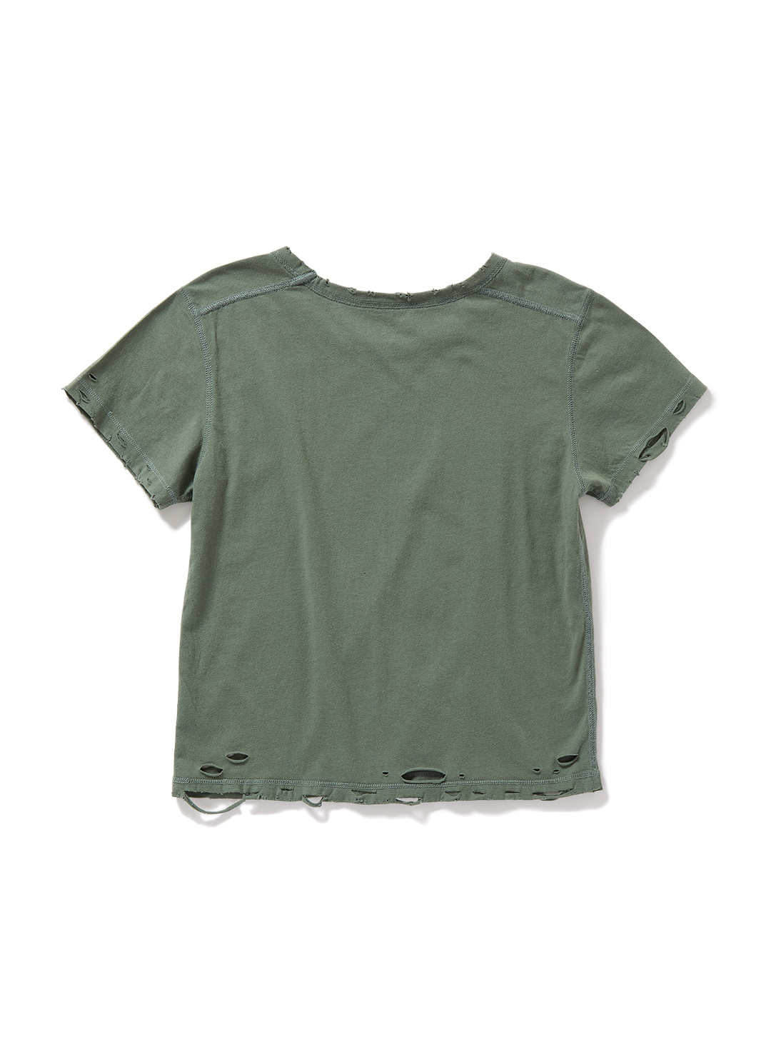 DISTRESS Regular T-Shirt  #FITTED 詳細画像 Khaki 2