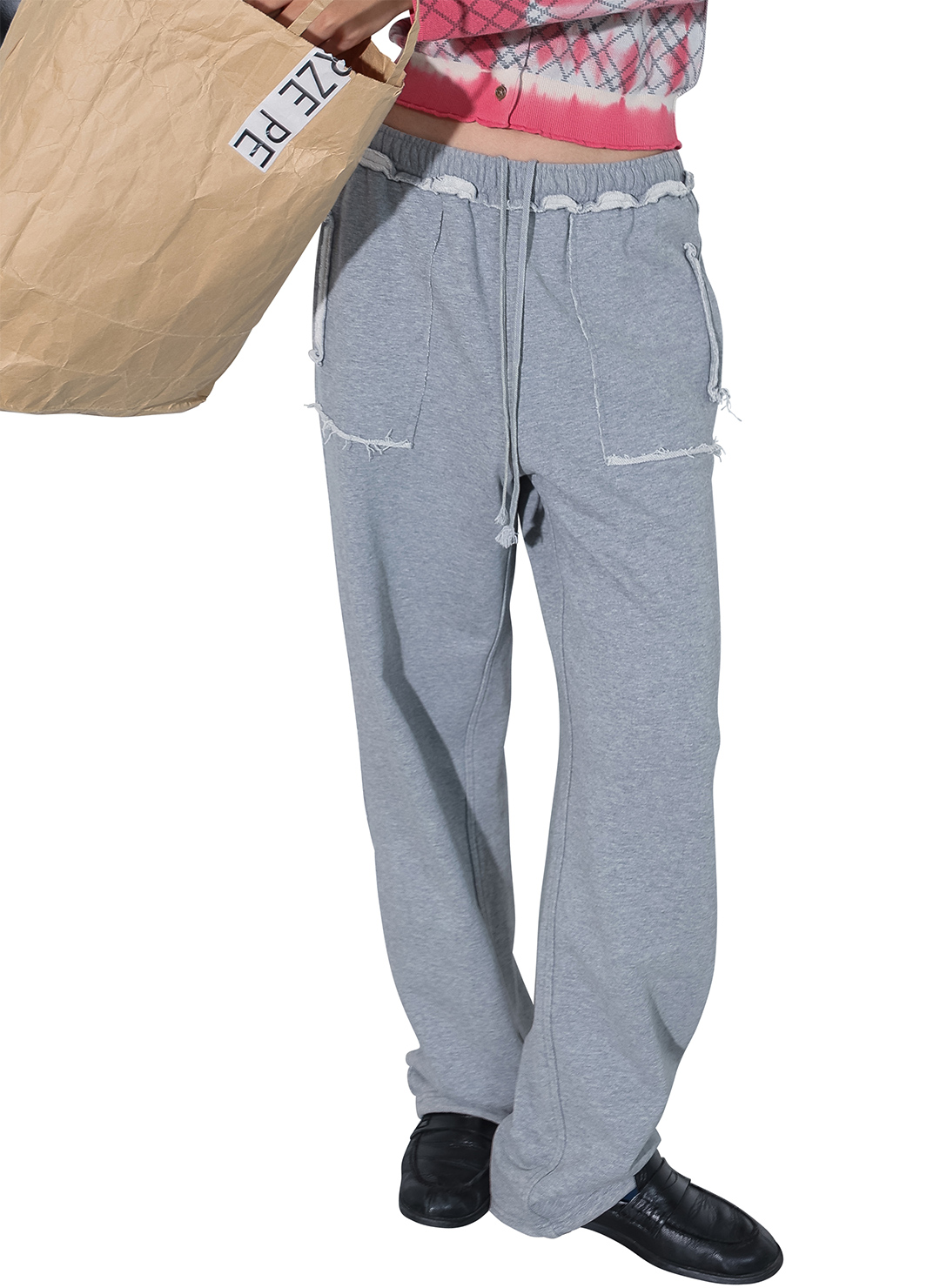 Frayed Sweat Pants 詳細画像 Gray 3