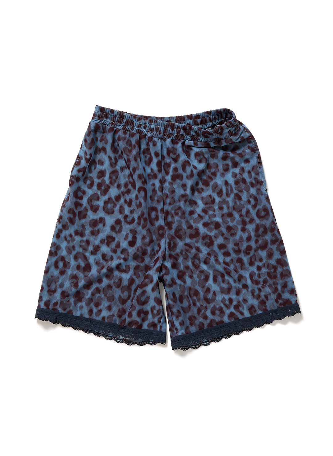 Lace-trim Loose Slip Shorts