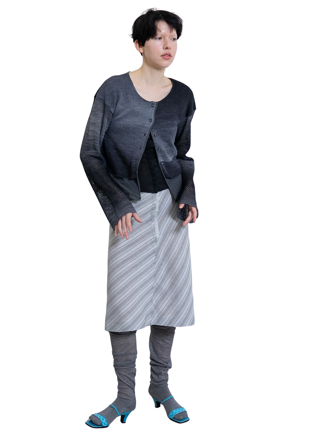 Vintage Fabric Petticoat 詳細画像 Gray 3